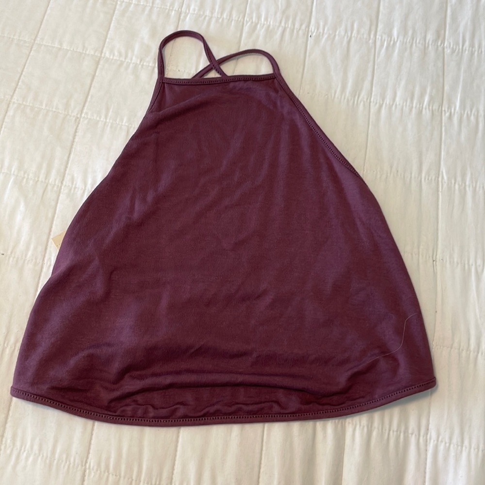 Open back tank top